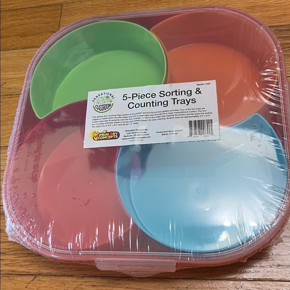 New Primary Concepts 5-Piece Sorting & Counting Trays
